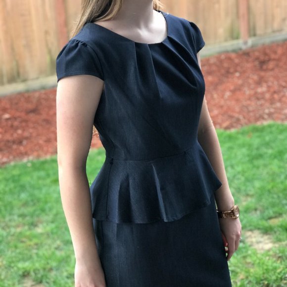 ✨✨connected apparel Midi Peplum Dress NWT✨✨ - Picture 3 of 9